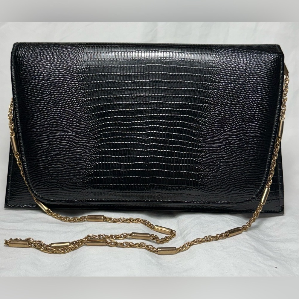 ANDE Vintage Faux Leather Convertible Clutch - Picture 2 of 8